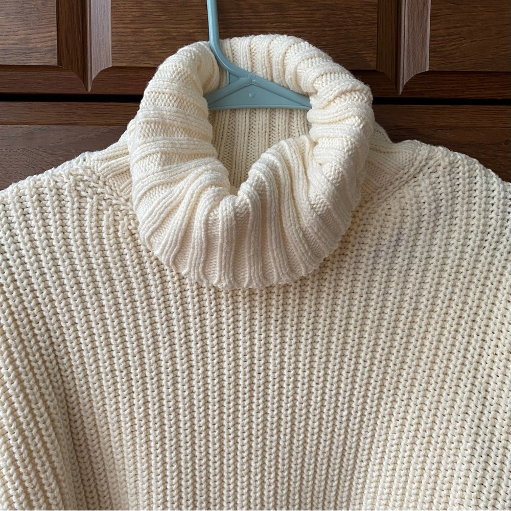 Madewell Wide Rib Turtleneck Sweater - size small - Picture 4 of 8